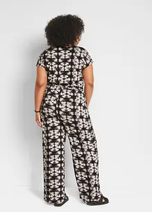 Jersey jumpsuit met korte mouwen, bonprix