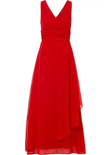 Maxi jurk van chiffon met plooitjes, bonprix