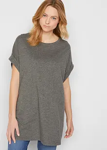 Longshirt van biologisch katoen (set van 2), bonprix