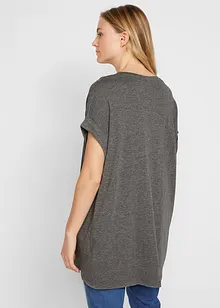 Longshirt met turn-ups (set van 2), bonprix