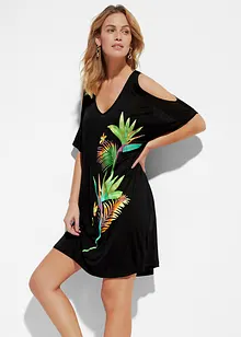 Strandjurk met cut-outs van viscose, bonprix