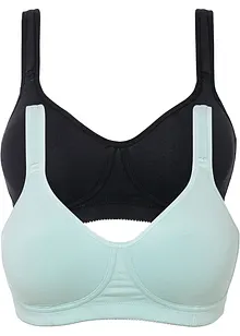 T-shirt bh zonder beugels met katoen (set van 2), bonprix