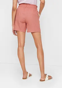 Paperbag short met linnen, bonprix