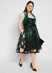 Dirndl blouse met kanten mouwen, bonprix