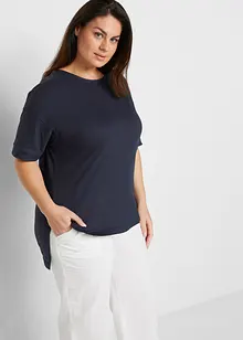 Oversized T-shirt met splitten opzij, bonprix