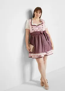 Dirndl met schort, knielang (2-dlg. set), bonprix