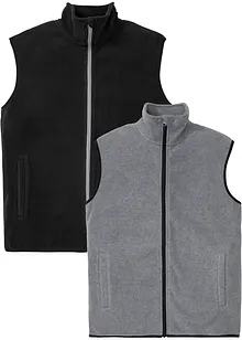 Fleece bodywarmer (set van 2), bonprix