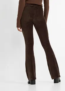 Wijd uitlopende legging van corduroy, bonprix