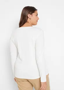 Katoenen longsleeve met ronde hals, bonprix