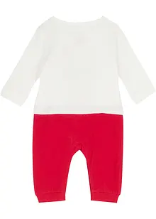 Baby kerst jumpsuit van biologisch katoen, bonprix