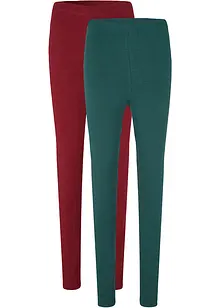 Stretch legging met biologisch katoen (set van 2), bonprix