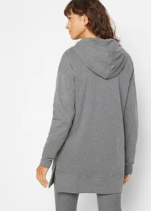 Lange hoodie met zijsplitten, bonprix