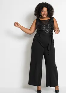 Jumpsuit met pailletten, bonprix