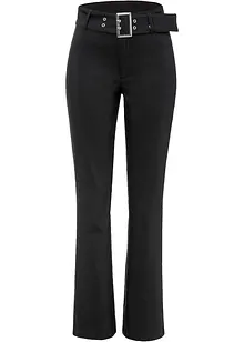 Stretch broek met riem, bonprix