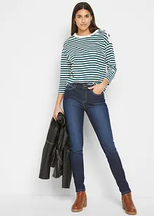 Skinny mid waist stretch jeans, bonprix