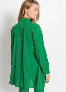 Lange crinkle blouse, wijd model, bonprix