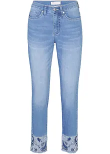 Jeans met borduursel, bonprix