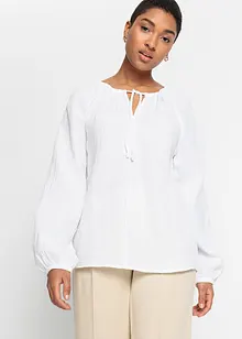 Mousseline blouse van katoen, bonprix