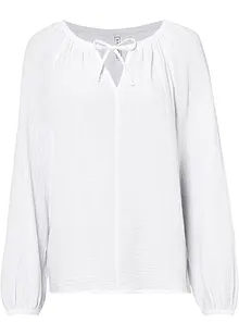 Mousseline blouse van katoen, bonprix
