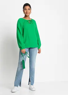 Mousseline blouse van katoen, bonprix
