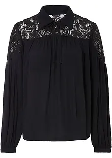 Blouse met kant, bonprix