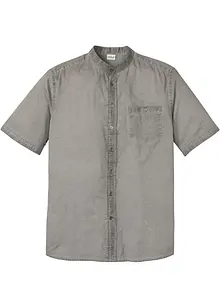Overhemd in washed out look met korte mouwen, bonprix