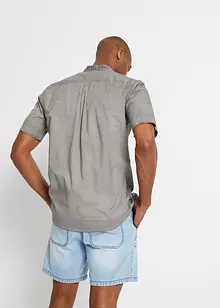Overhemd in washed out look met korte mouwen, bonprix