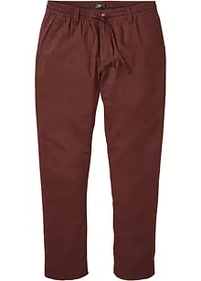 Regular fit chino met linnen, straight, bonprix