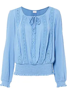 Blouse met gehaakte kant, bonprix