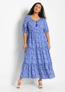 Gedessineerde maxi jurk van viscose, bonprix