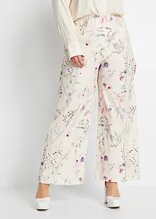 Jersey broek met bloemenprint, bonprix