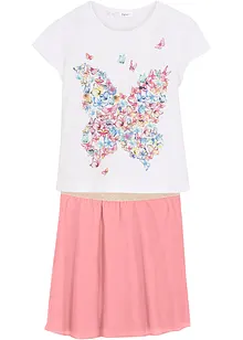 Meisjes shirt en rok (2-dlg. set), bonprix