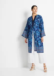 Soepelvallende, satijnen blouse met oversized schouders, bonprix