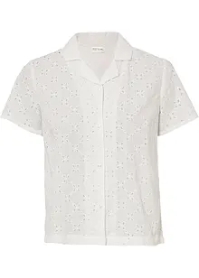 Blouse met broderie anglaise, bonprix