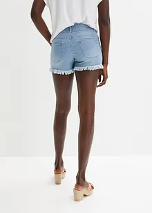 Jeans short met rafelige randen, RAINBOW