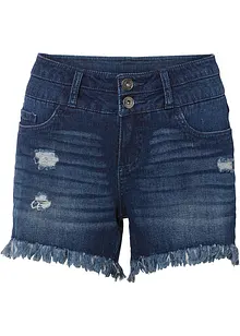 Jeans short met rafelige randen, RAINBOW