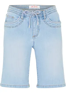 Slim fit jeans bermuda met mid waist, bonprix