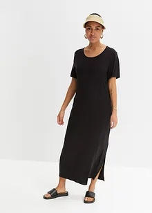 Comfortabele shirtjurk met split in maxilengte, bonprix