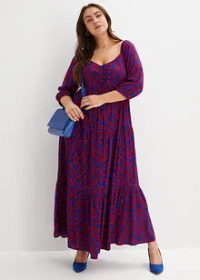 Gedessineerde maxi jurk van soepele viscose, bonprix