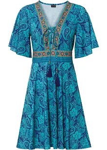 Gedessineerde jersey jurk, bonprix
