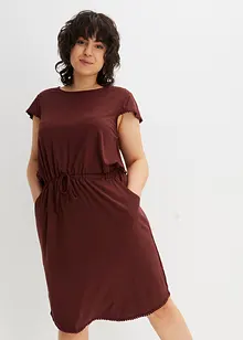 Jersey midi jurk van viscose, bonprix