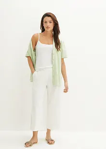 Culotte met linnen, tot op de kuit, bonprix