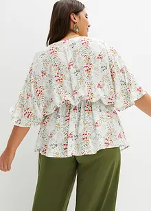 Gedessineerde blouse van viscose, bonprix