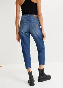 Stretch mom jeans met biologisch katoen, cropped, bonprix