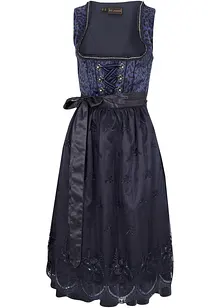 Dirndl met luipaardprint en schort (2-dlg. set), bonprix