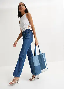 Stretch jeans mid waist, bootcut, bonprix