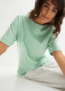 Oversized T-shirt met splitten opzij, bonprix