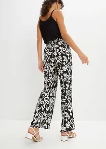 Gedessineerde Marlene broek van soepele viscose, bonprix