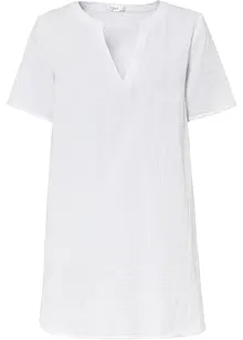 Lange tuniek van mousseline, korte mouw, bonprix