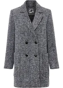 Korte coat in wollen look, bonprix